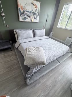 King size bed no mattress