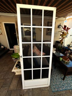 French door style sturdy screen door