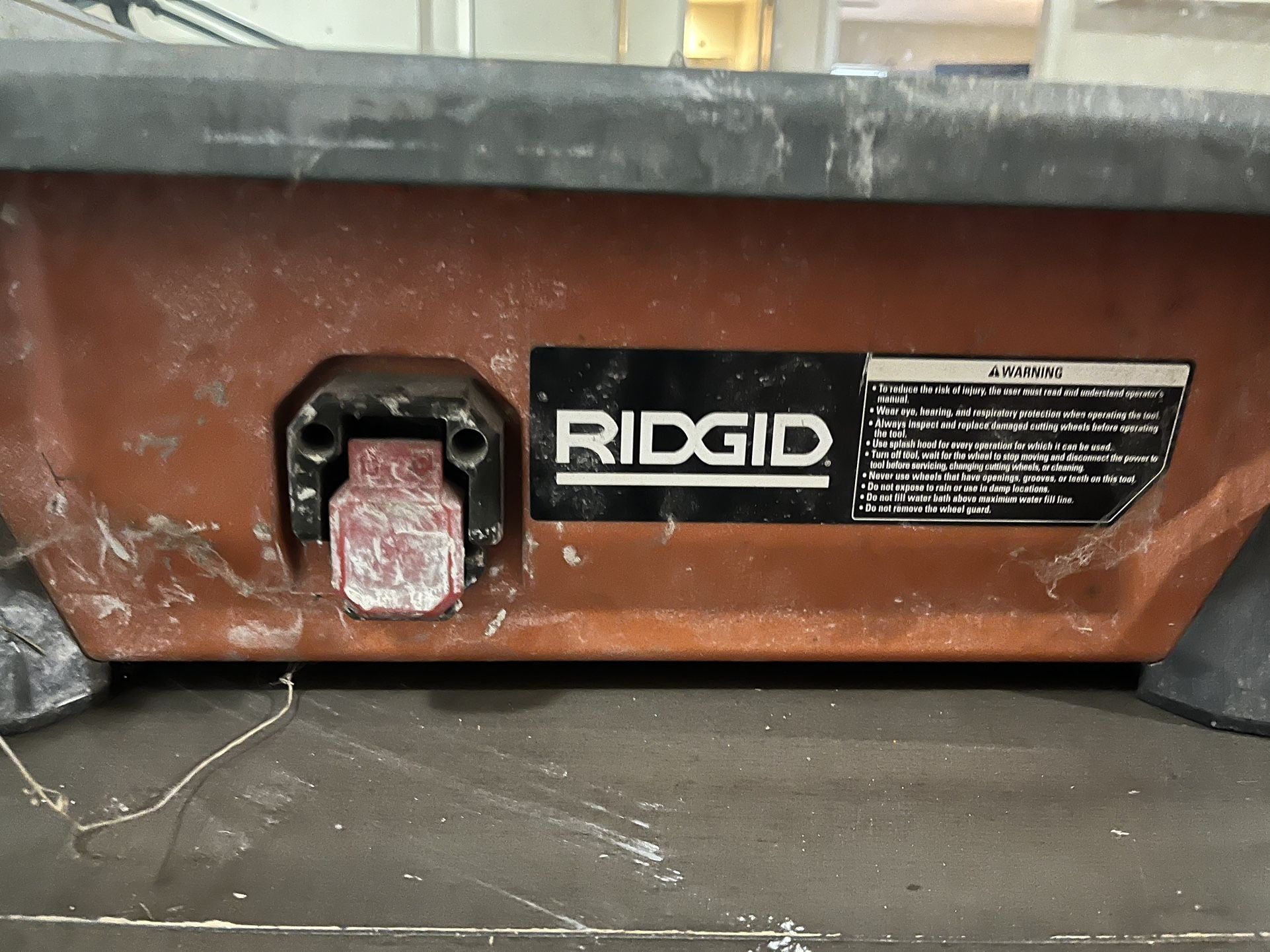 Rigid Wet Tile Saw