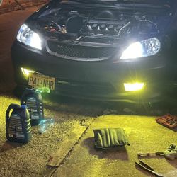 Spec D HeadLights W/ Fog Lights 02-05 Honda Civic