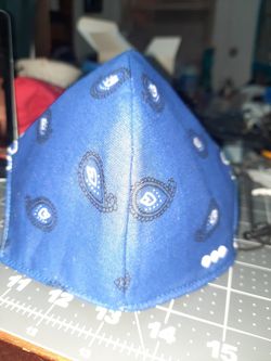 Royal Blue Bandana Face Mask
