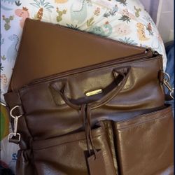 Pañalera De Piel Vegana Cafe