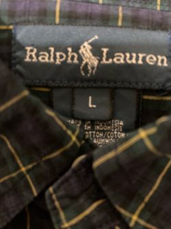 $10- Boy’s Ralph Lauren Plaid Cotton Shirt Size Large