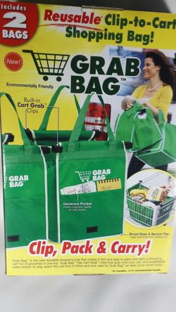 2 per box: Reusable Grocery Grab bags