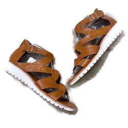 Euro Soft by Soft Brown Gladiator Comfort Sandals