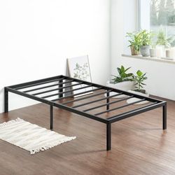 GranRest 14 " Dura Metal Bed Frame with Non-Slip Feature, Twin Black - 14" Height