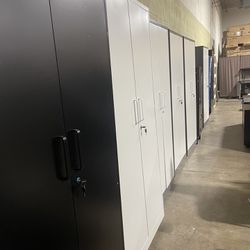 ✌️71" Metal Storage Cabinet Metal Garage Locker Cabinets