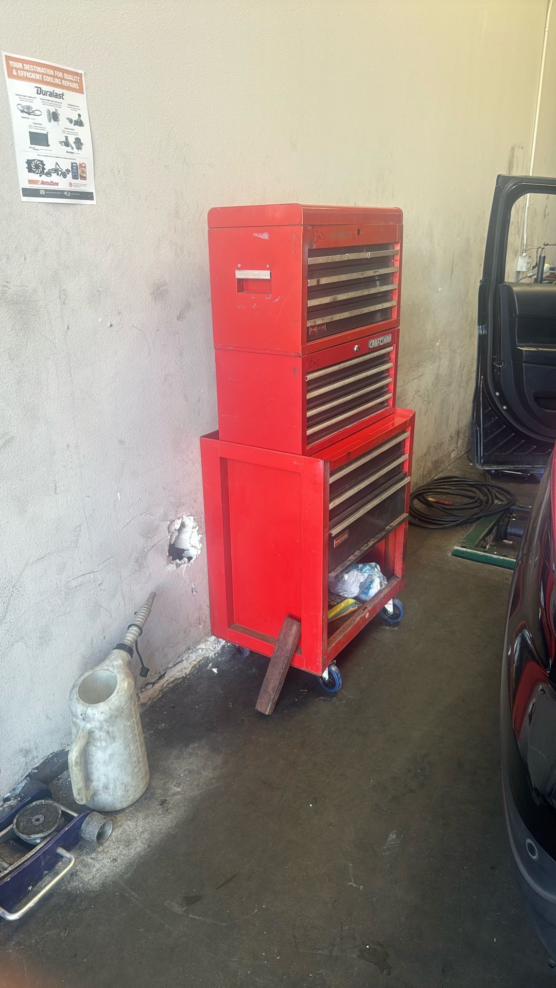 craftsmen 3 Tier Mechanical tool box W/Tools