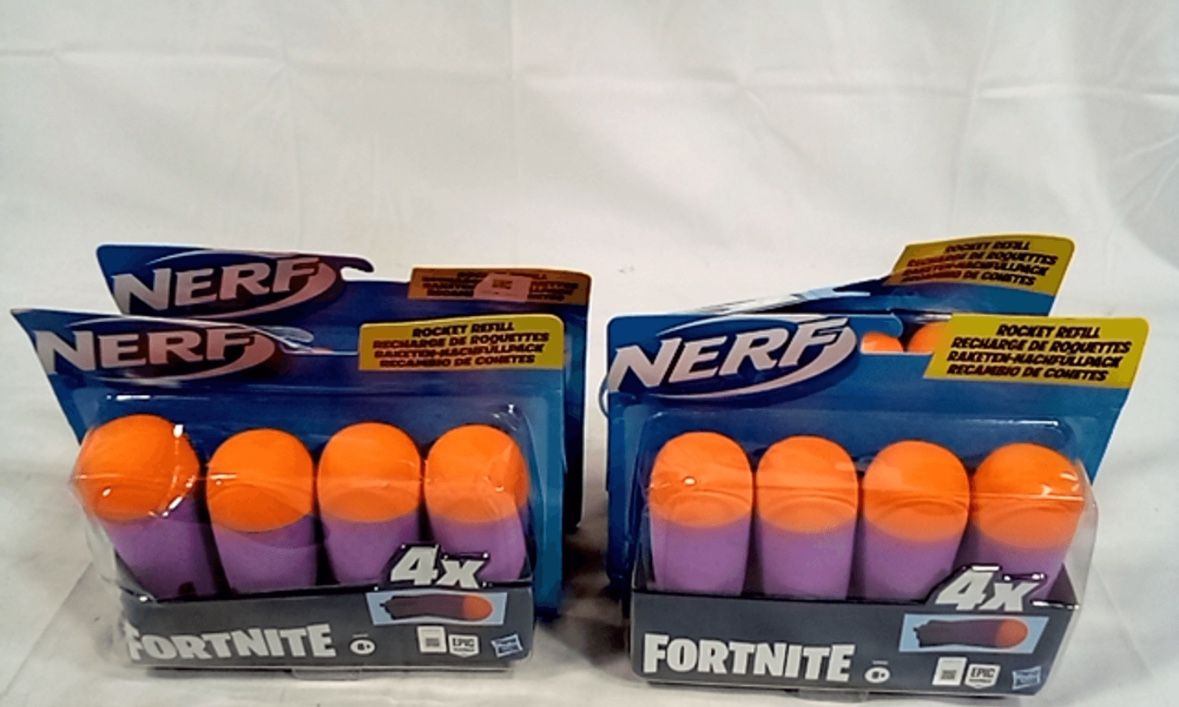 NERF Fortnite Rocket Refill Bundle – 4 Packs (16 Missiles) – BRAND NEW!