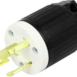 AC 250V Electrical 30A US Twist Lock 3 Terminal Male LK-6332 Plugs NEMA L6-30
