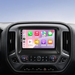 Car Stereo Radio Chevy Silverado GMC Sierra 2014 2015 2016 2017 2018 Wireless CarPlay Android Auto, 10.2” Touch Screen , Backup Camera
