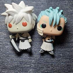 Bleach Funko Pops No Boxes Hollow Ichigo Kurosaki & Grimmjow Vaulted Pops 2016