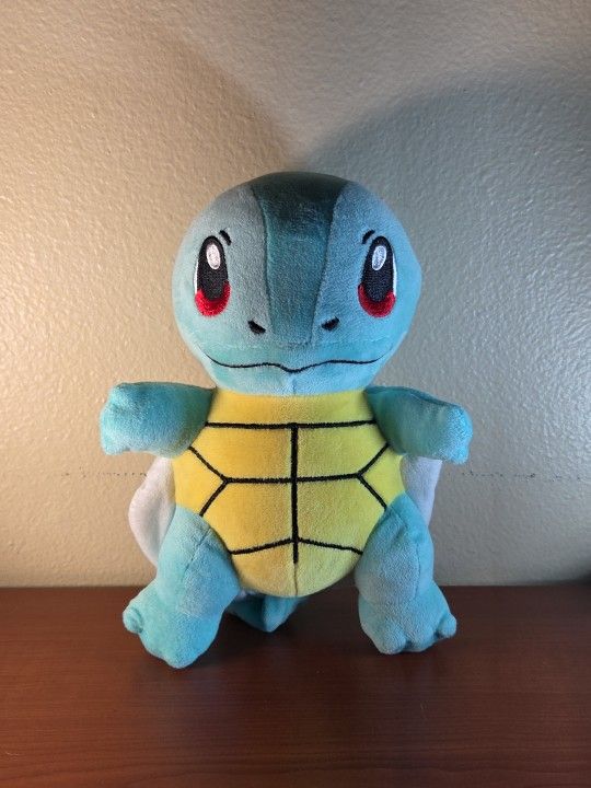 Pokemon Squirtle Plush Stuffed Animal 8" Toy Zenigame Reptilian 2018 WCT