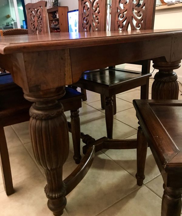 Indonesian Teak Wood Dining Table Furniture In Miami Fl Offerup