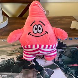 Patrick Star Plushie Suction Cup Hanger