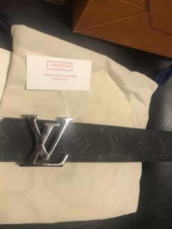 Louis Vuitton LV Initiales Monogram Canvas Men Belt