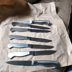 Lot Of 7 Sabatier Stainless Knifes 