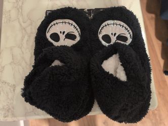 Fuzzy Nightmare Before Christmas Slipper Socks