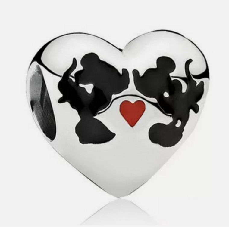 Mickey and Minnie Mouse Charm Bead