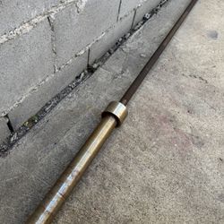 Cap The Beast Olympic Bar In Solid Condition Nice Quality Bar . Its in solid shape but does have rust. It retails for about $160
