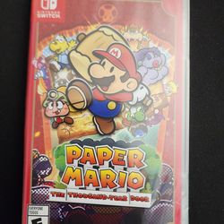 Nintendo Switch Game - Super Mario - Paper Mario The Thousand Year Door - Brand New Sealed