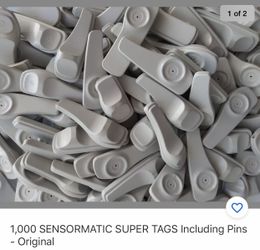 Sensormatic Tags with pins for sale