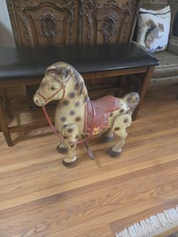 VINTAGE MOBO METAL ROCKING HORSE