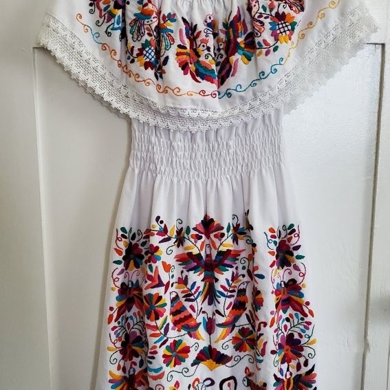 san antonio mexican embroidered dress San Antonino Dress