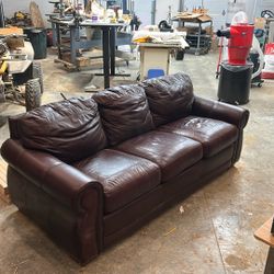 Leather Lazy-Boy Sofa