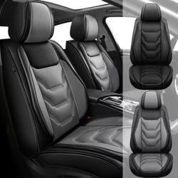 Car PU Leather Protector Pad 2 Seat Covers Front Row For Honda HR-V 2016-2025