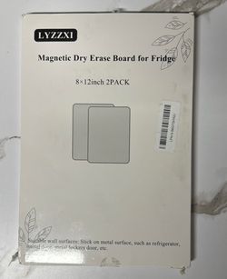 Magnetic Dry Erase Board for Fridge 8x12inch 2-Pack