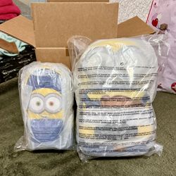 Loungefly AMC Minions Minion Bob Crossbuddies Backpack & Pencil Bag