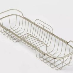 Brand New Threshold Adjustable Bathtub Caddy - Satin Nickel