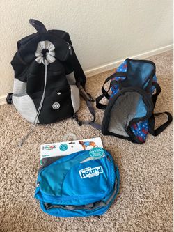 Backpack, Bag and DayPa stuff for Dog prices is between $10-$30 each one