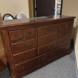 Dresser with Mirror & Night Stands