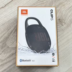 JBL Clip 5 Black Portable Bluetooth Speaker System 7 W RMS Brand New Sealed