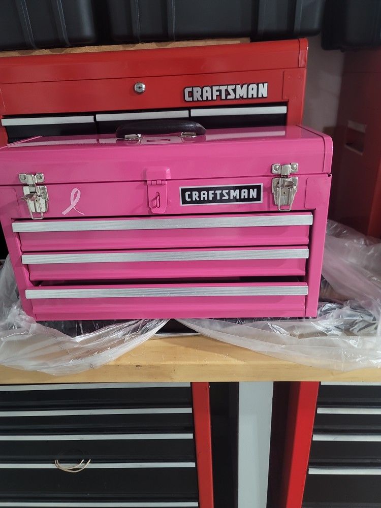 New pink 3 drawers