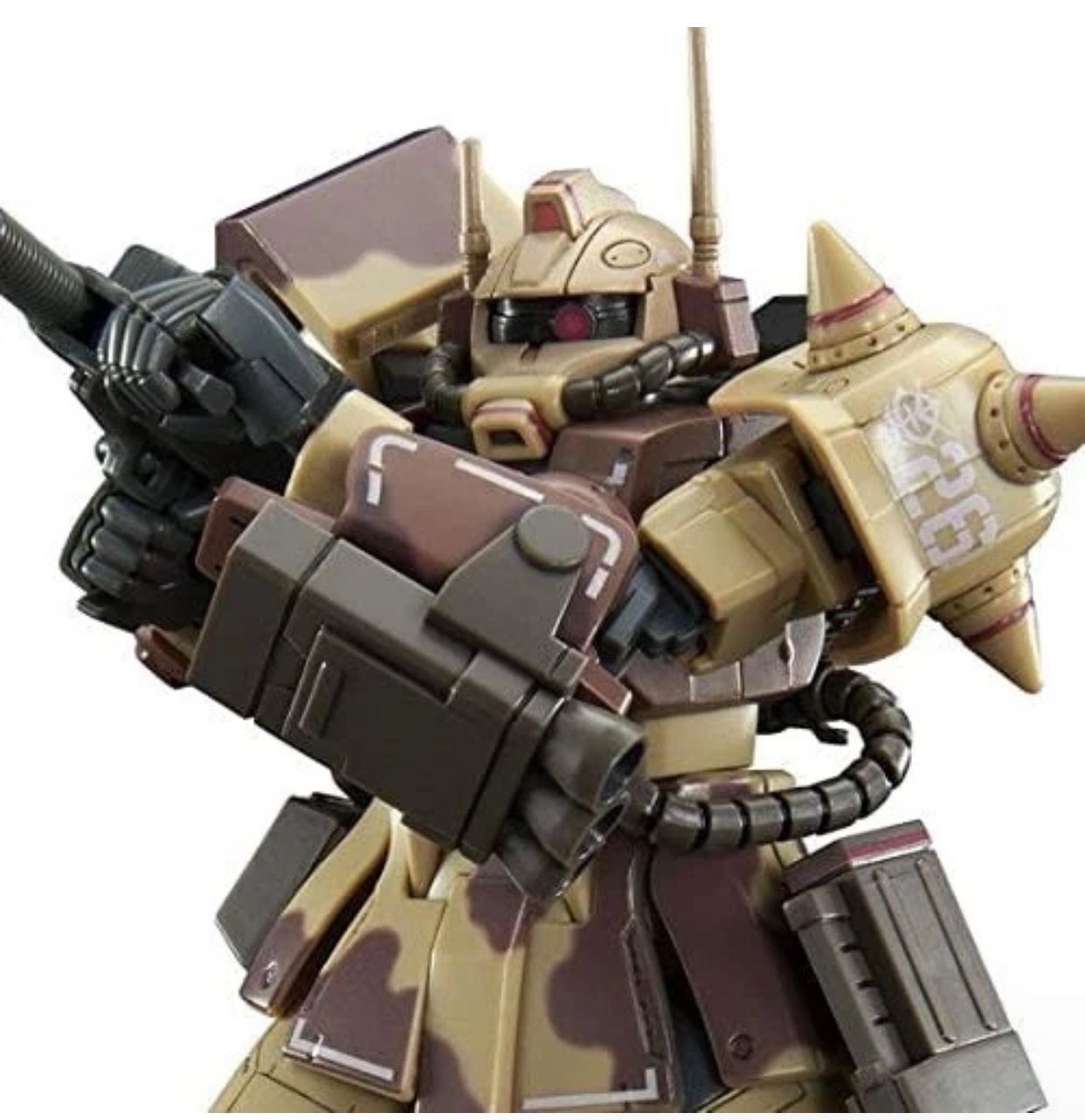 Premium BANDAI HG 1/144 MS-06D ZAKU DESERT TYPE (DOUBLE ANTENNA TYPE) Model Kit
