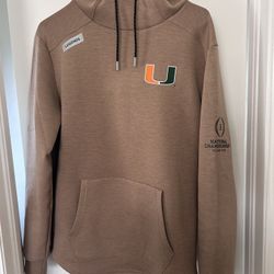 Legends Miami Hurricanes CFP National Championship 2026 Orange Pullover Hoodie Small
