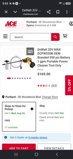 Dewalt cordless pressure washer
