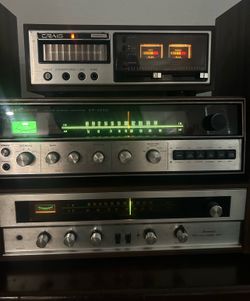 Vintage stereo stack