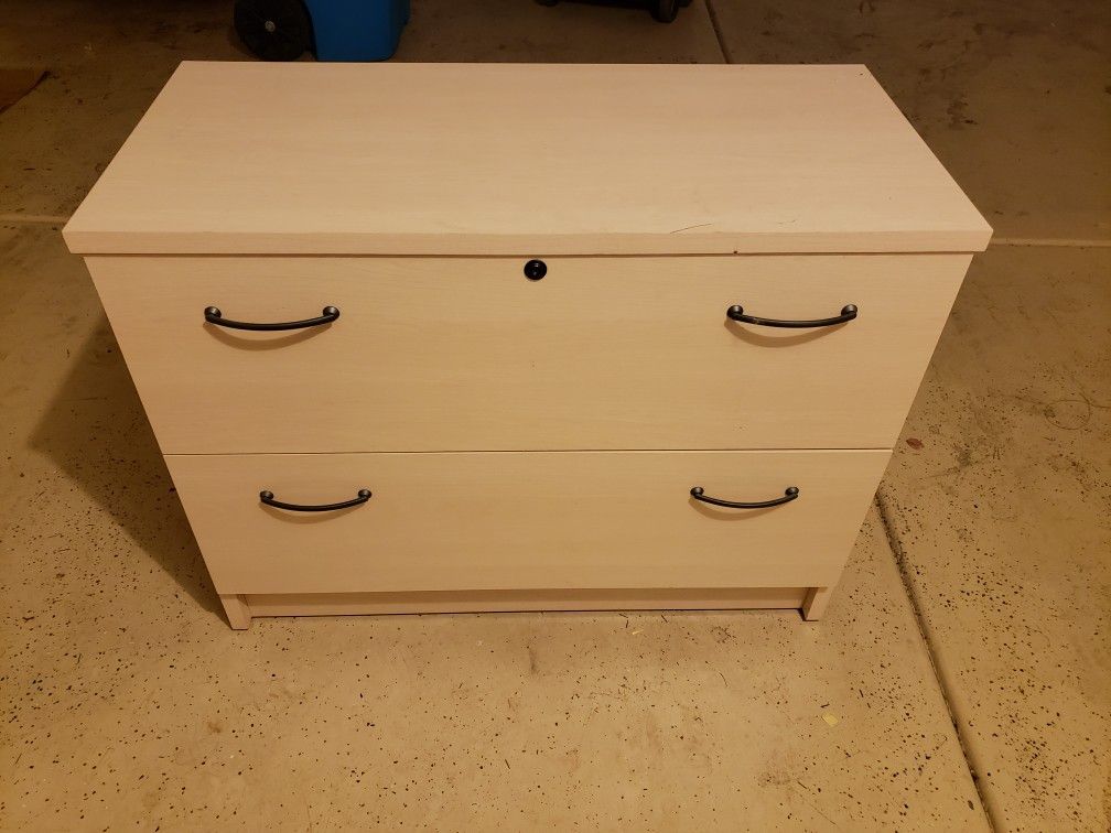 File cabinet length: 37.5", width: 18", height:29"