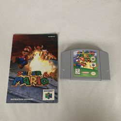 Super Mario 64 for Nintendo 64 (N64) ~ authetentic | tested ~ cart & manual