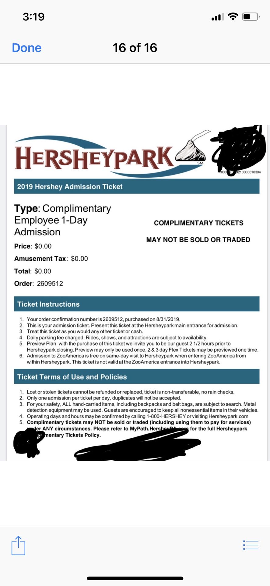 Hershey park tickets