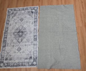 2 Elegant patterned area rug, perfect for living room or bedroom. 35 x 59
