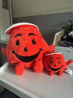 Kool Aid Big Plush 15”With Baby 6” Plush Bundle 