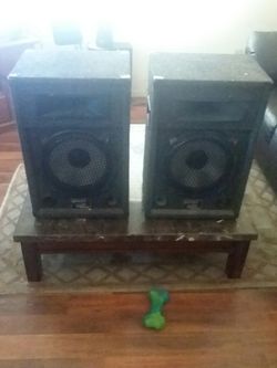 2 large outdoor speakers with new horns