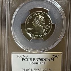PCGS PR70DCAM State quarter - Louisiana
