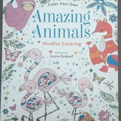New "Amazing Animals" Advanced Coloring Book 