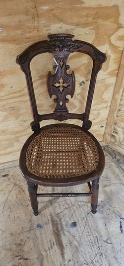 Antique Wicker Seat Chair
